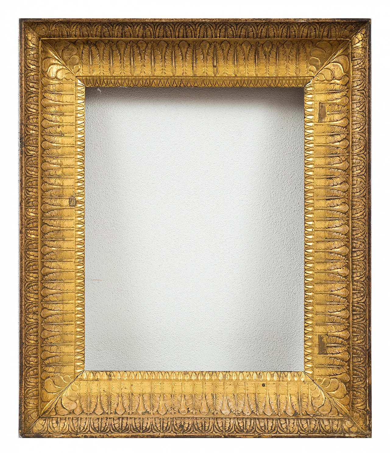 Cornice Impero napoletana in legno dorato e intagliato, inizio '800 1