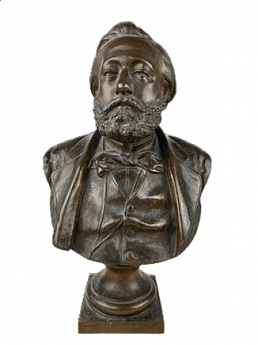 Jean Bulio, Léon Gambetta, bronze statue, 1930
