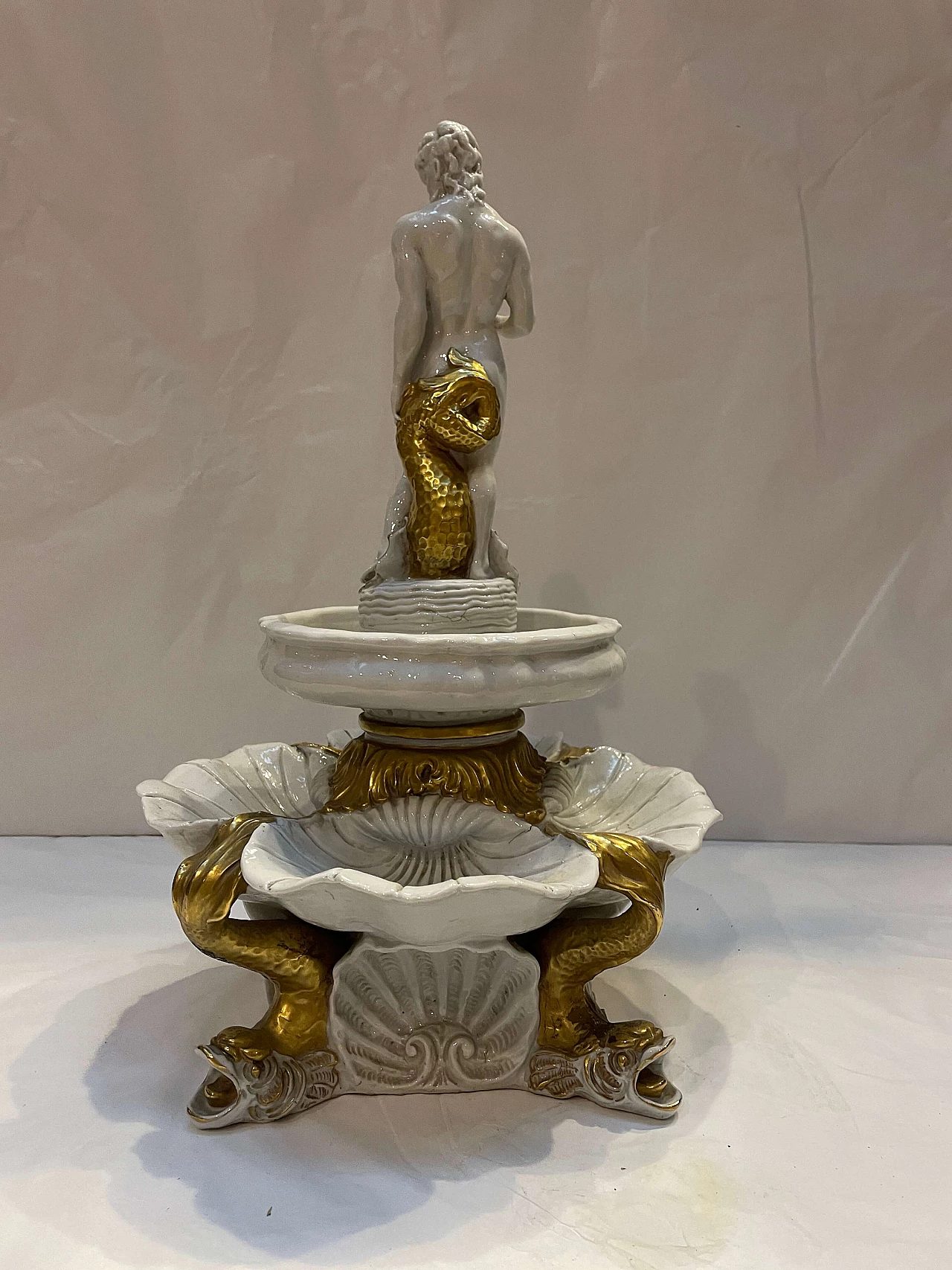 Ceramic and bronze fountain sculpture, early 19th century 5