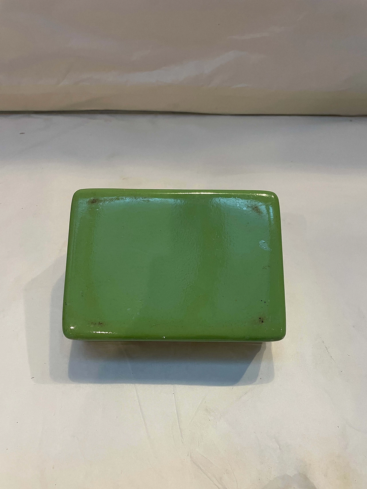 Scatola giapponese in metallo smaltato cloisonné con aironi, '800 2