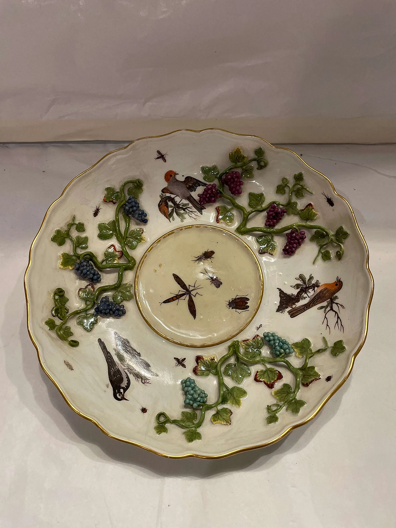 Meissen ceramic plate with natural decoration, 1770 5