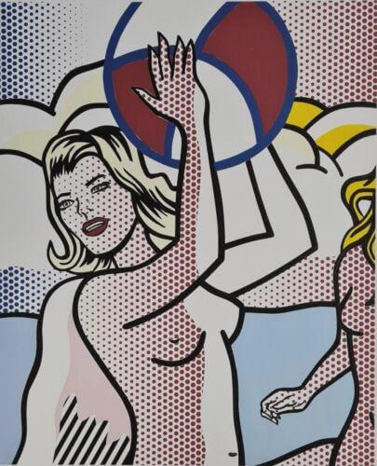 Roy Lichtenstein, Volleyball, lithography, 1980s 5