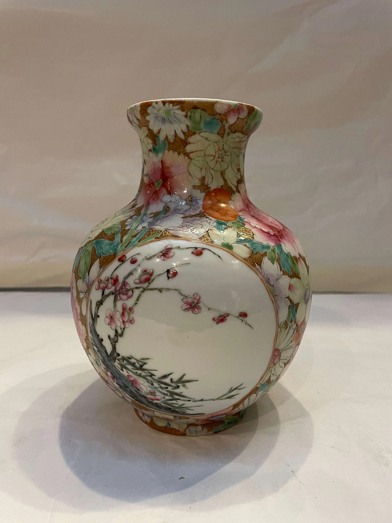 Vaso Qianlong in ceramica smaltata, 1770 3