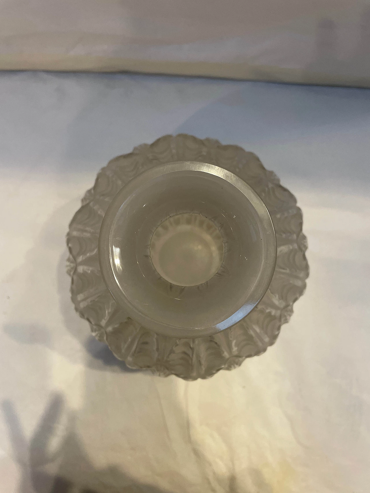 Vaso Malesherbes in vetro trasparente di Rene Lalique, 1927 3