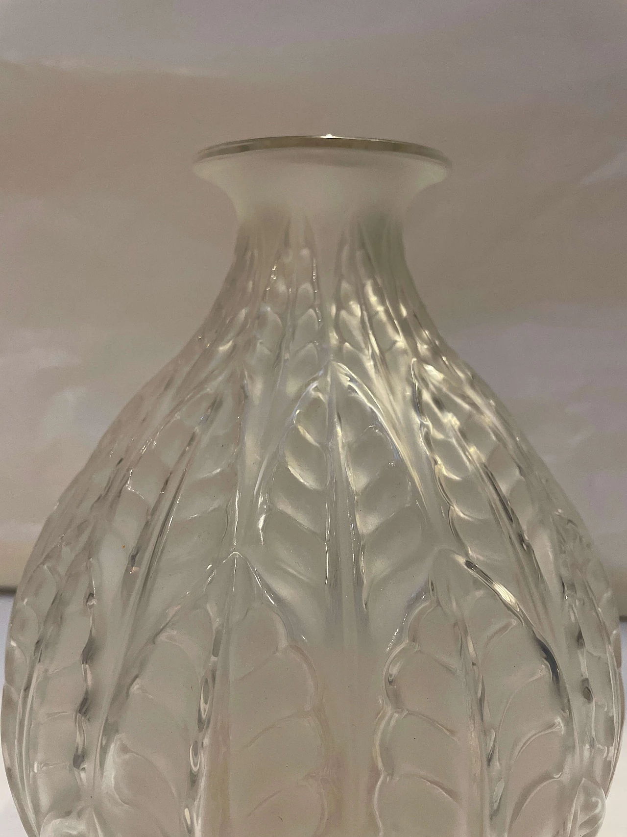 Vaso Malesherbes in vetro trasparente di Rene Lalique, 1927 4