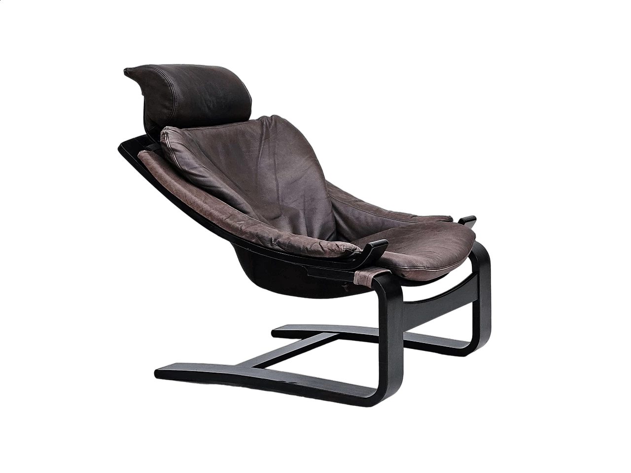 Kroken Swedish lounge armchair by Ake Fribyter for Nelo, 1970s 17