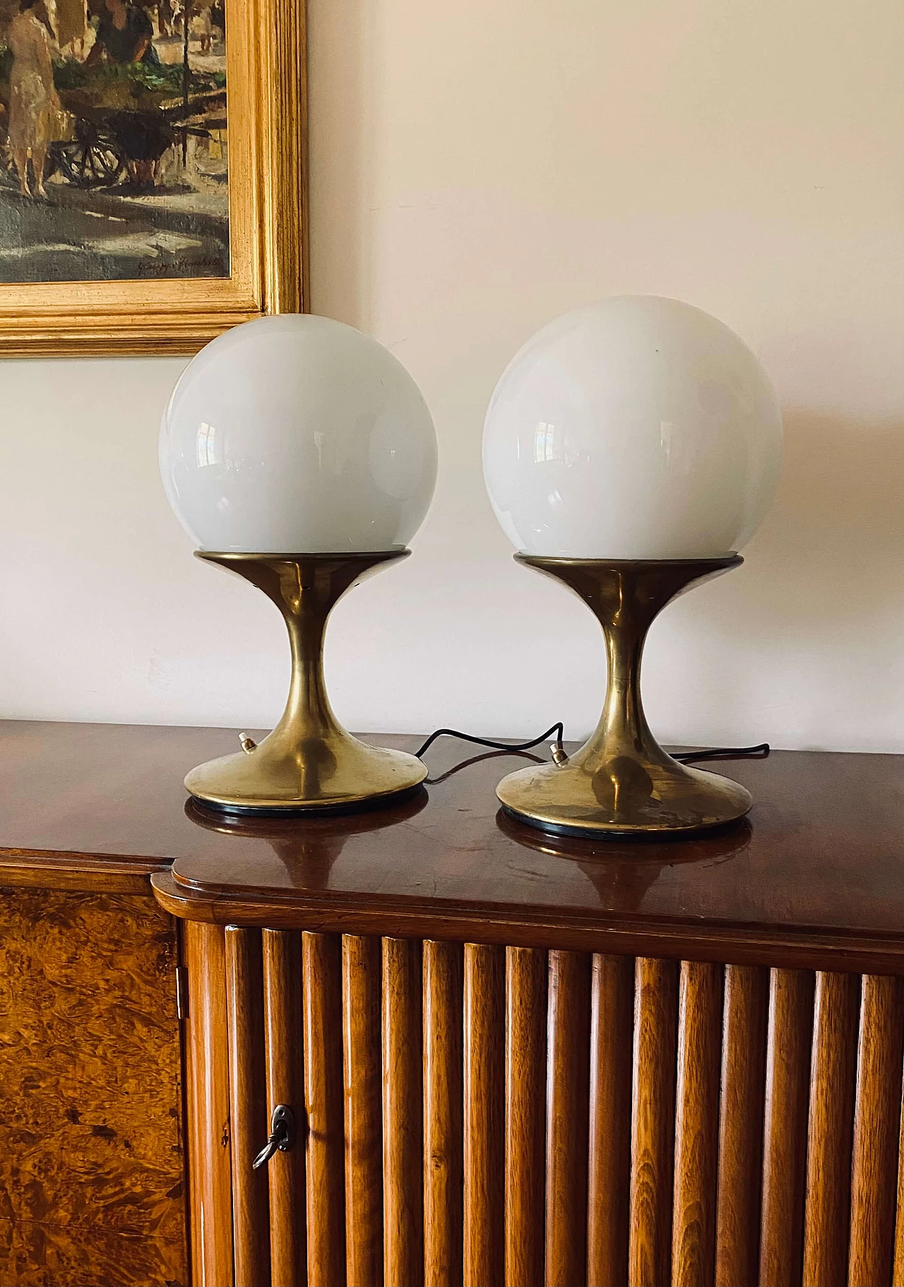 Pair of table lamps attributed to Ingo Maurer for Stilnovo, 1960s 2