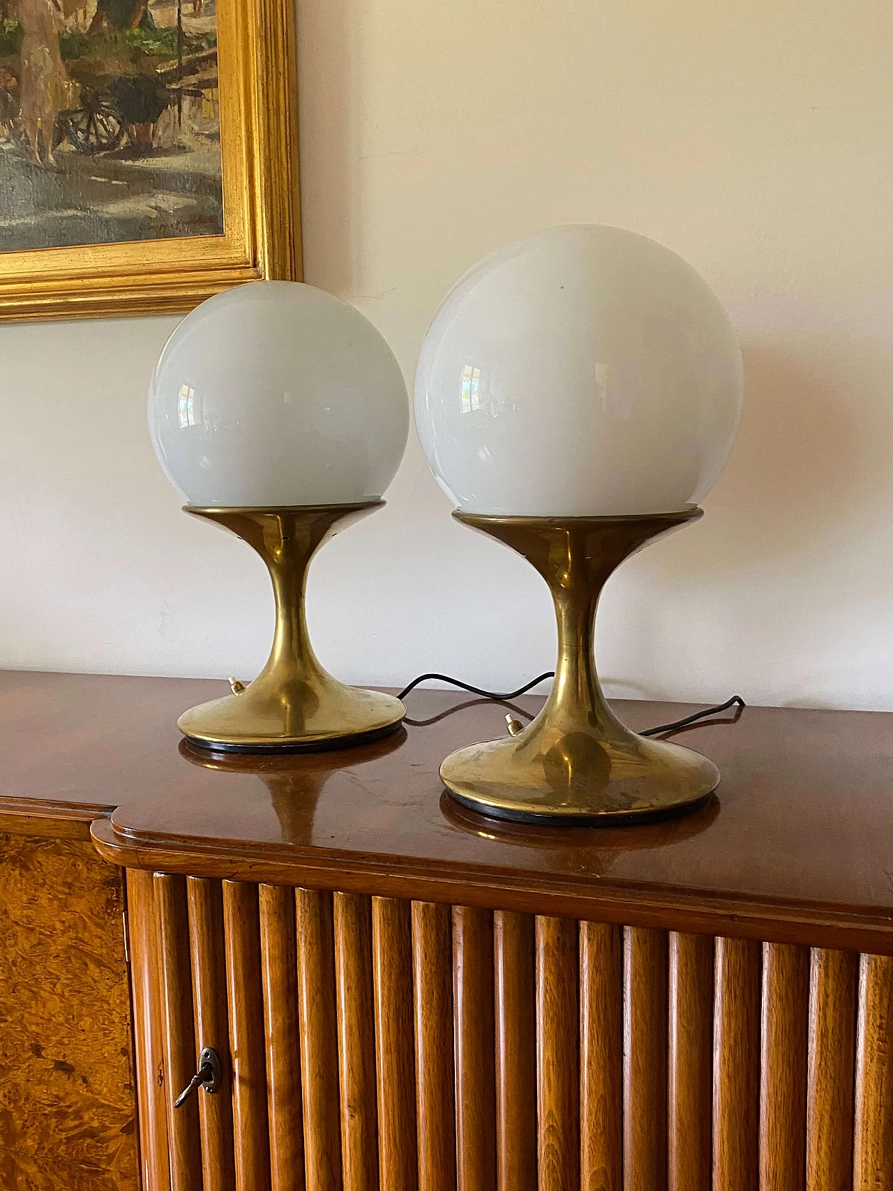Pair of table lamps attributed to Ingo Maurer for Stilnovo, 1960s 4