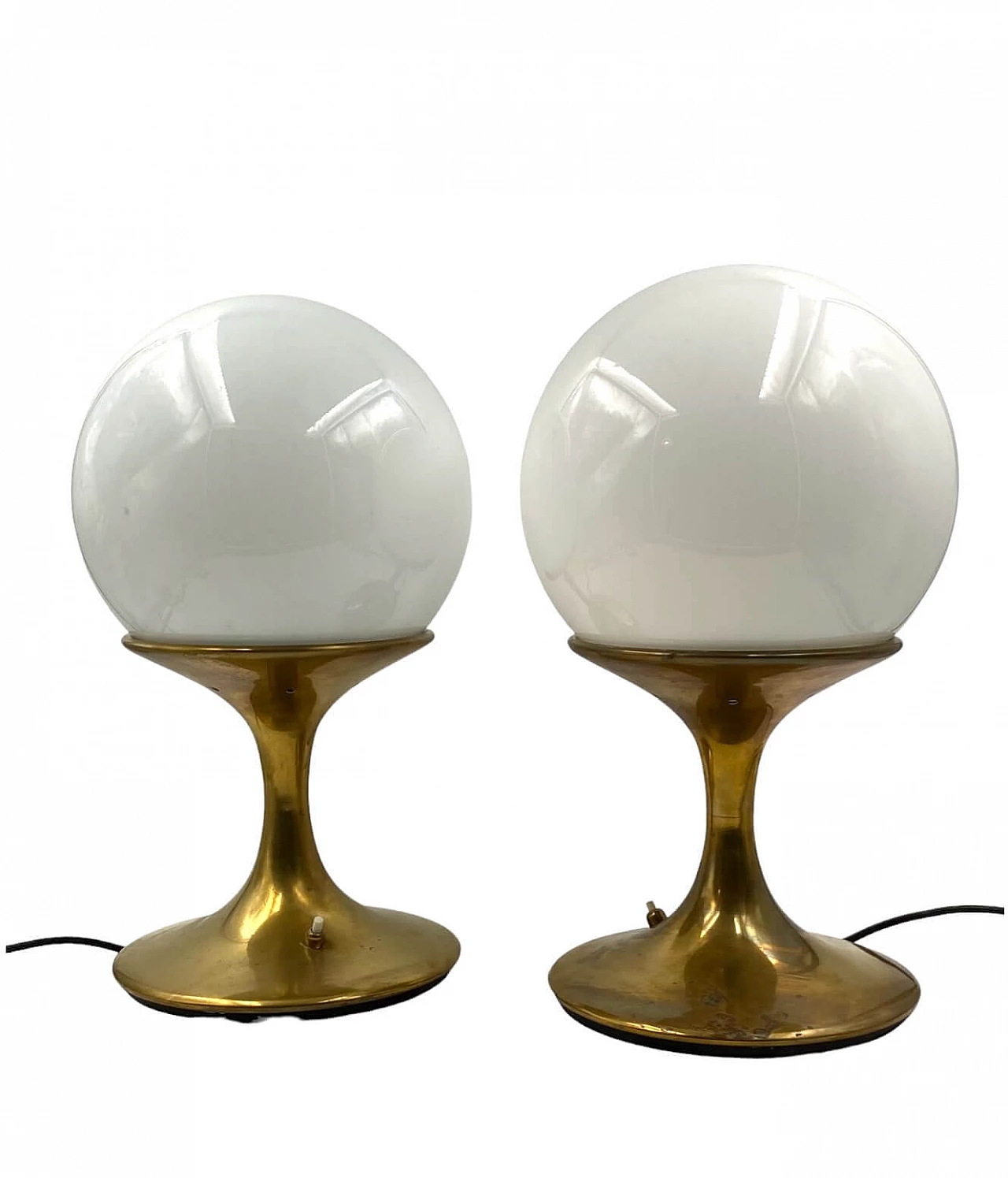 Pair of table lamps attributed to Ingo Maurer for Stilnovo, 1960s 8