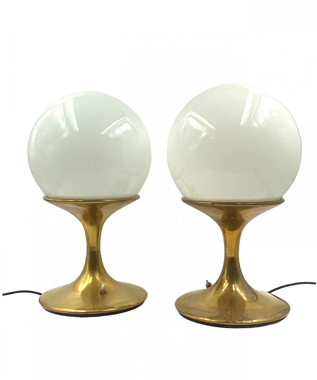Pair of table lamps attributed to Ingo Maurer for Stilnovo, 1960s 10