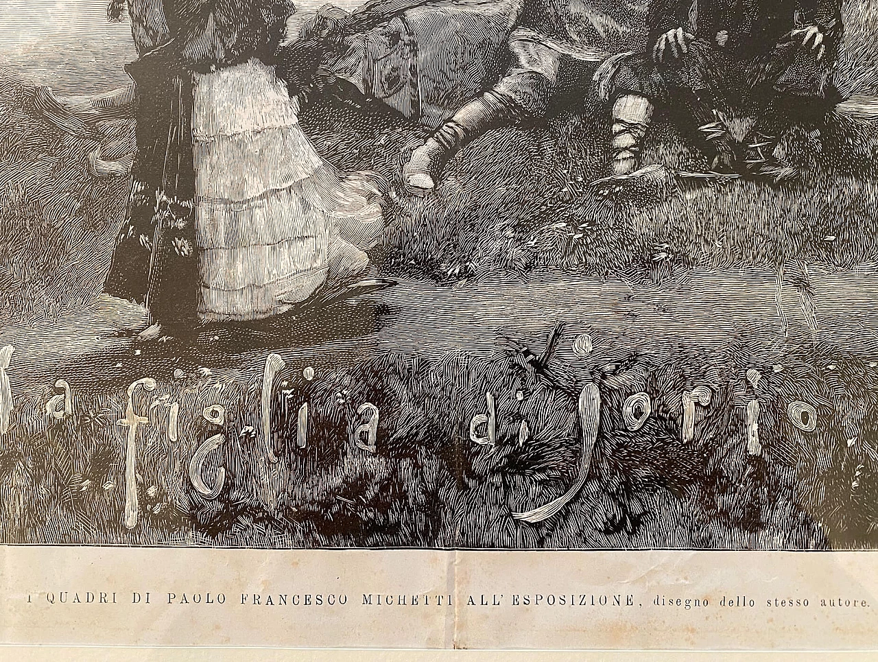 Riproduzione de La figlia di Iorio di Francesco Paolo Michetti, stampa, fine '800 4