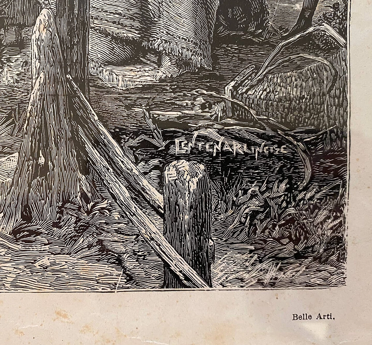 Riproduzione de La partenza dei coscritti del 1866 di Gerolamo Induno, stampa, fine '800 2