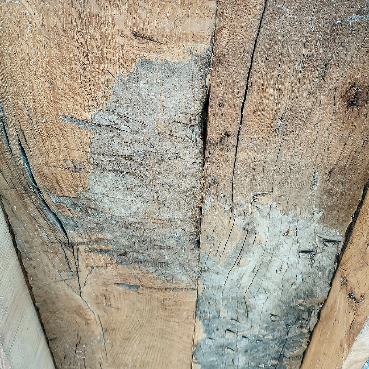 Solid oak table, early 20th century 7