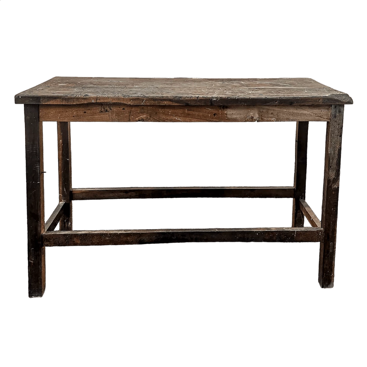 Solid oak table, early 20th century 9