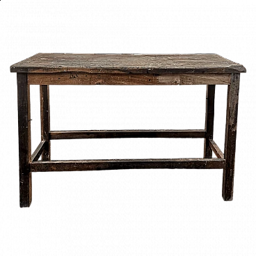 Solid oak table, early 20th century