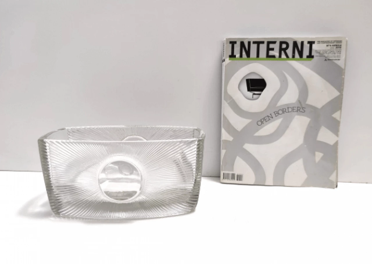 Vaso SUN in vetro pressato di Rudolf Jurnikl per Sklárna, 1969 3