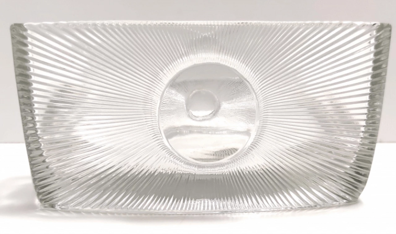 Vaso SUN in vetro pressato di Rudolf Jurnikl per Sklárna, 1969 4