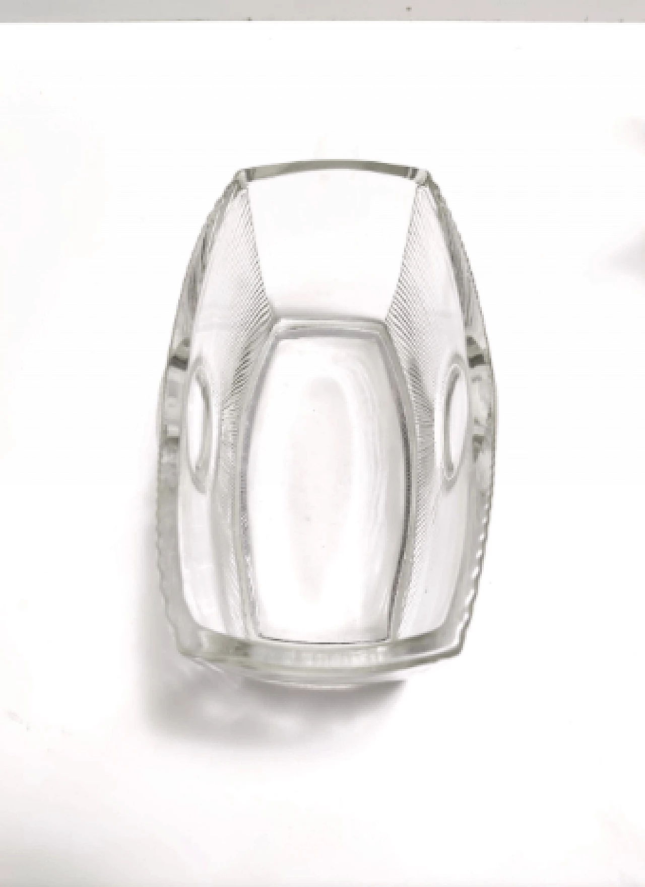 Vaso SUN in vetro pressato di Rudolf Jurnikl per Sklárna, 1969 7