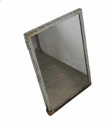 Rectangular mirror with iron frame, 1950s