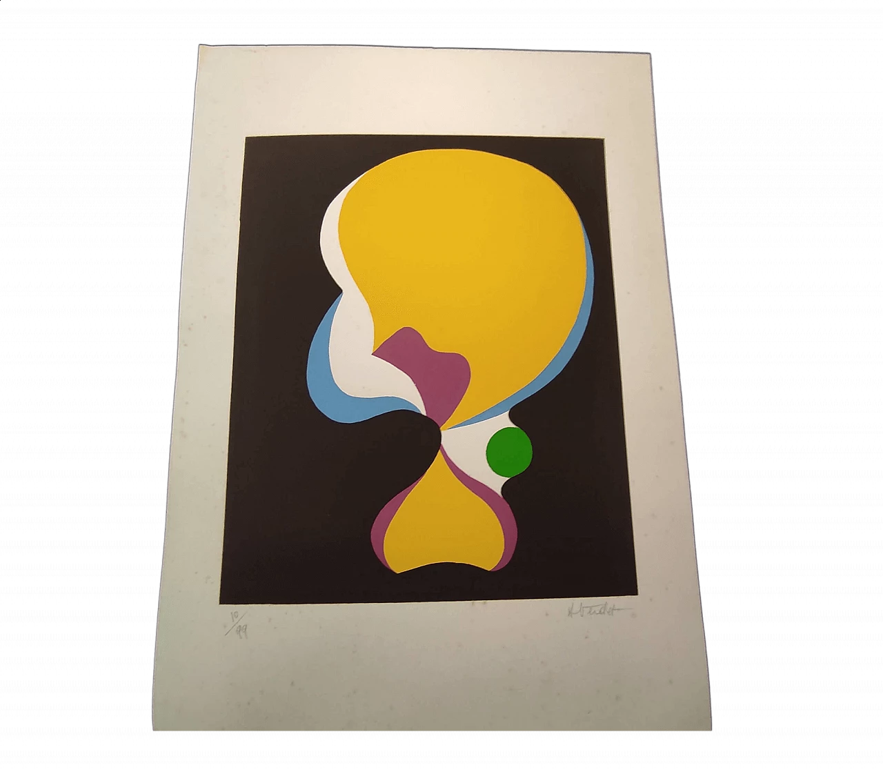 André Verdet, abstract composition, lithography 5