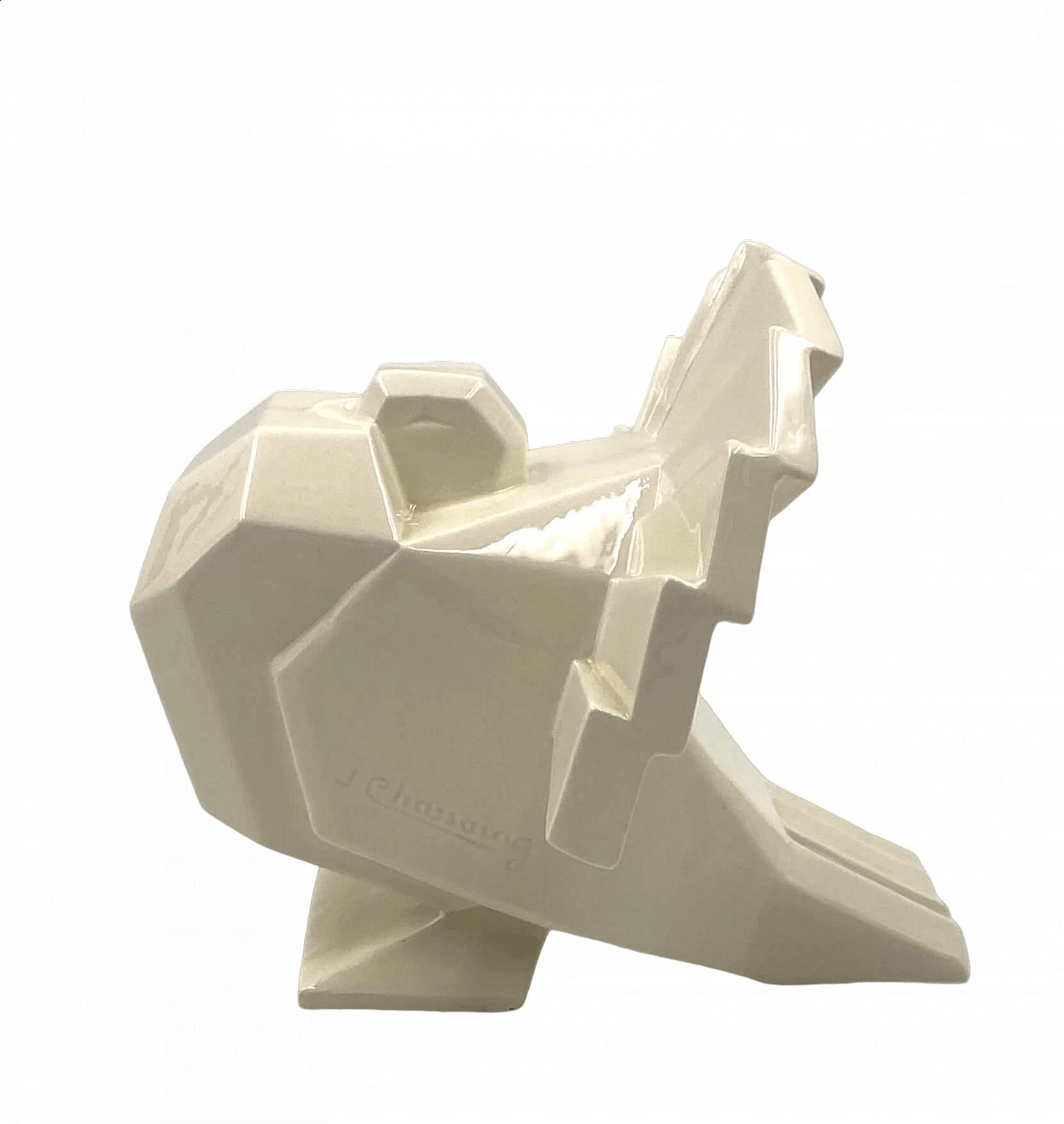 Jean Édouard Chassaing, La Maìtrise, Art Deco cubist bird sculpture, 1926 15