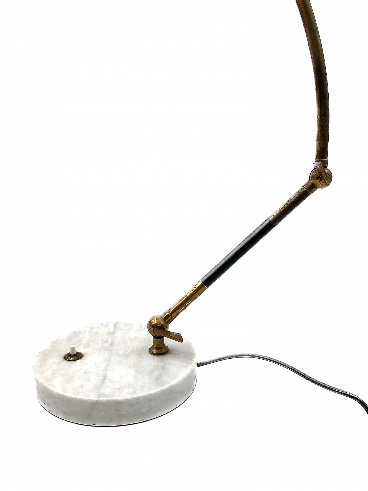 Perspex, brass and marble Orleans table lamp by Stilux, 1955 23
