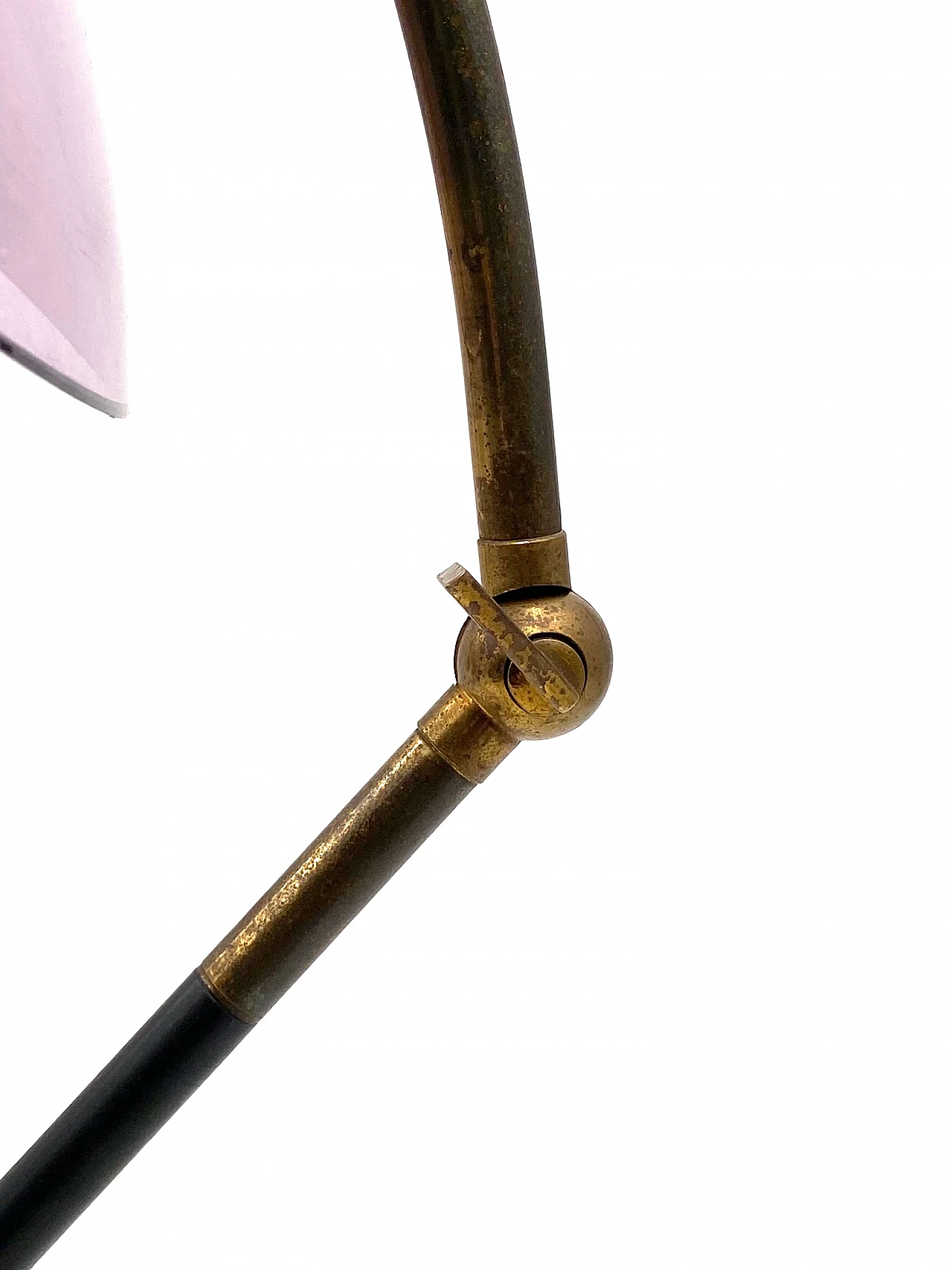 Perspex, brass and marble Orleans table lamp by Stilux, 1955 24