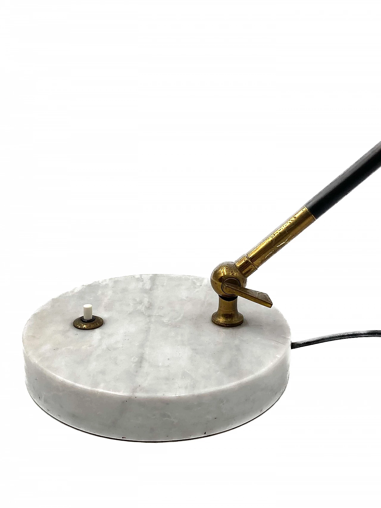 Perspex, brass and marble Orleans table lamp by Stilux, 1955 25