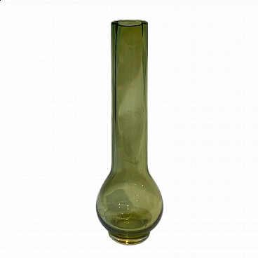 Green Murano glass ampoule vase by Laura de Santillana, 1980s