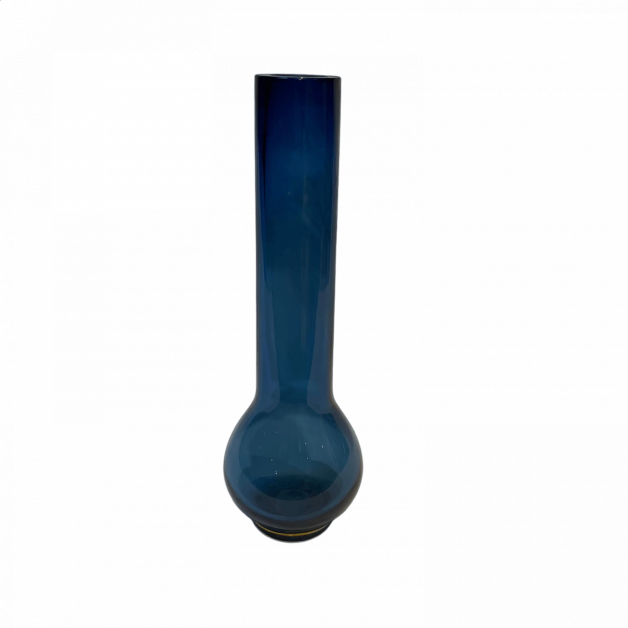 Blue Murano glass ampoule vase by Laura de Santillana, 1980s 7