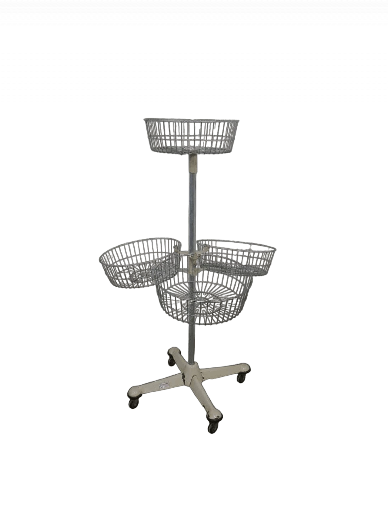 Store display stand with baskets and wheels by Zenith Brevetti, 1960s 10