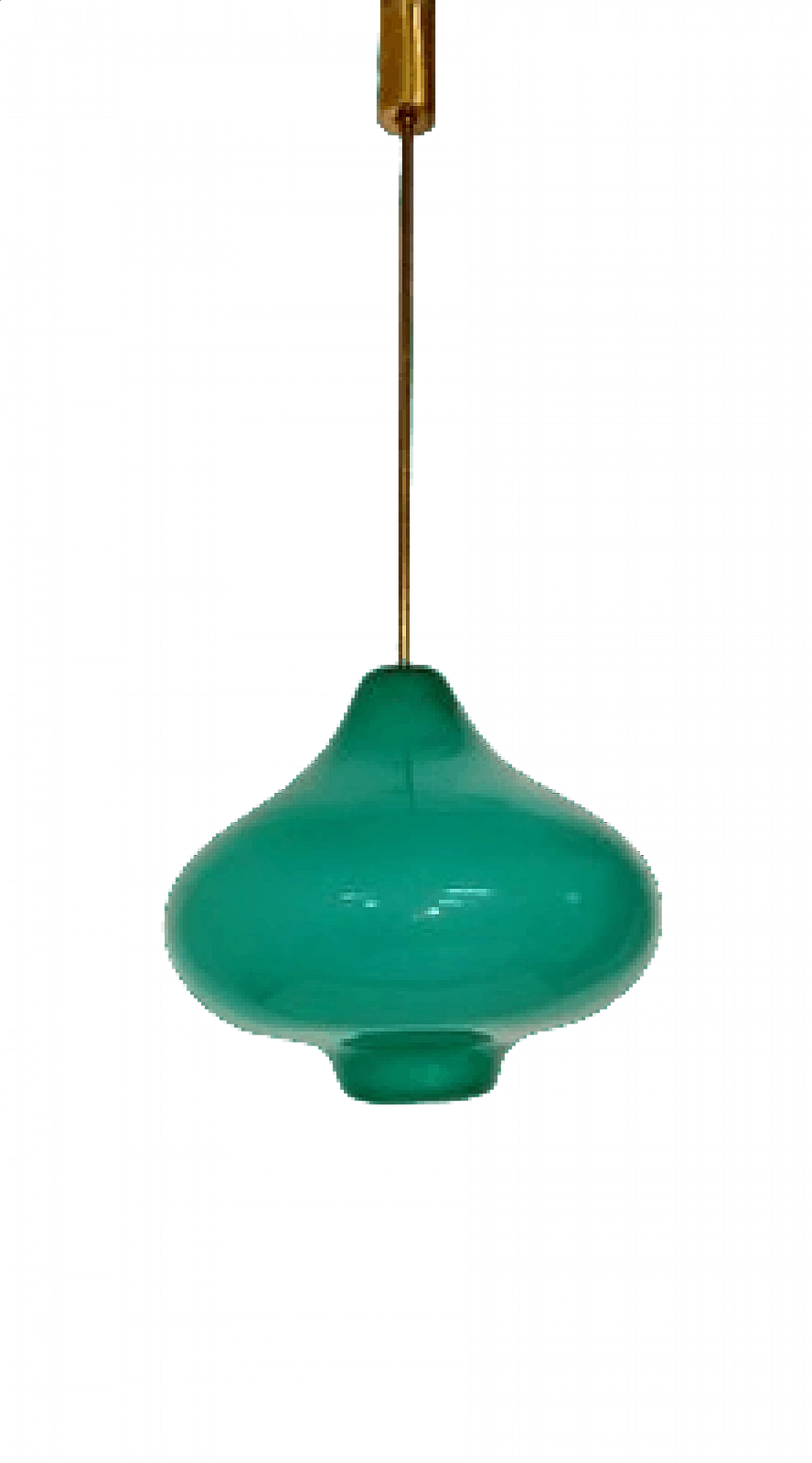 Glass onion chandelier by Massimo Vignelli for Venini, 1960s 4