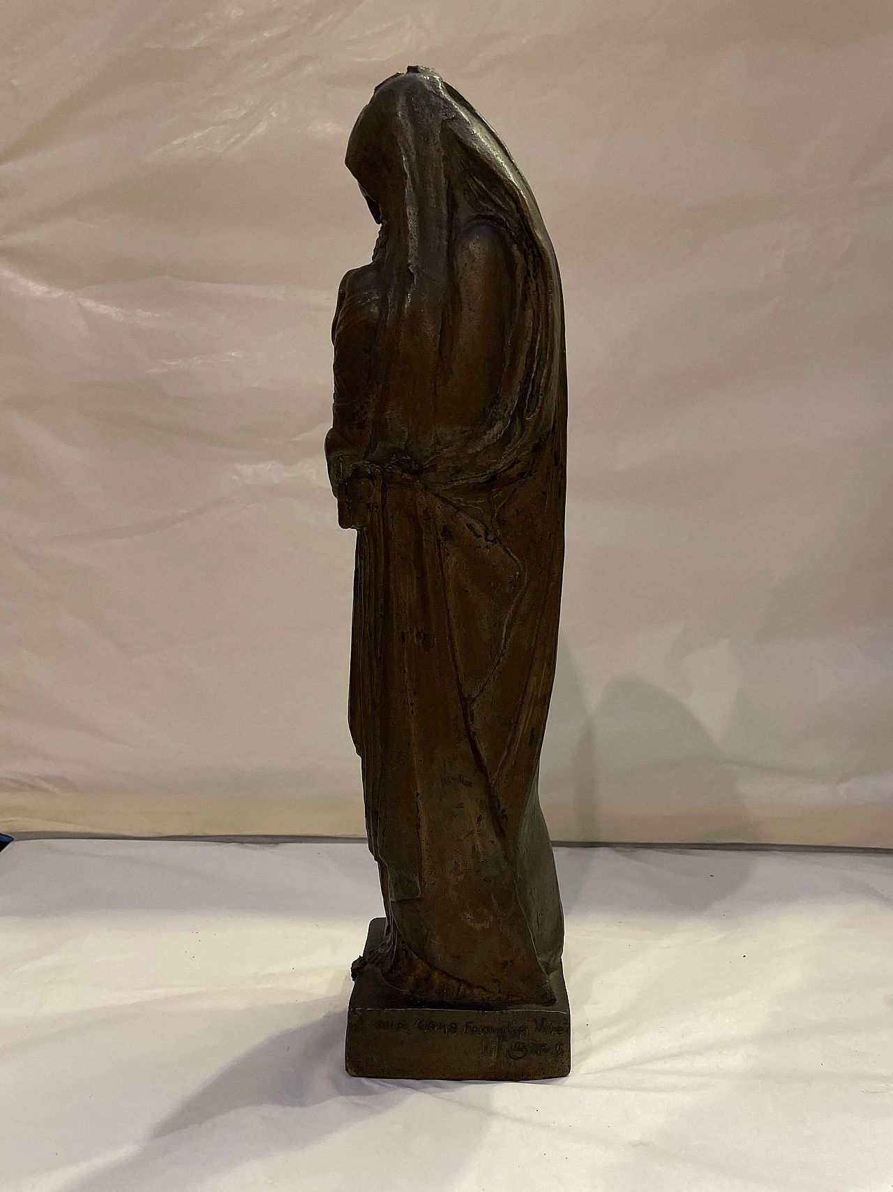 Leonardo Bistolfi, Madonna of the Loggia, bronze sculpture, early 20th century 4