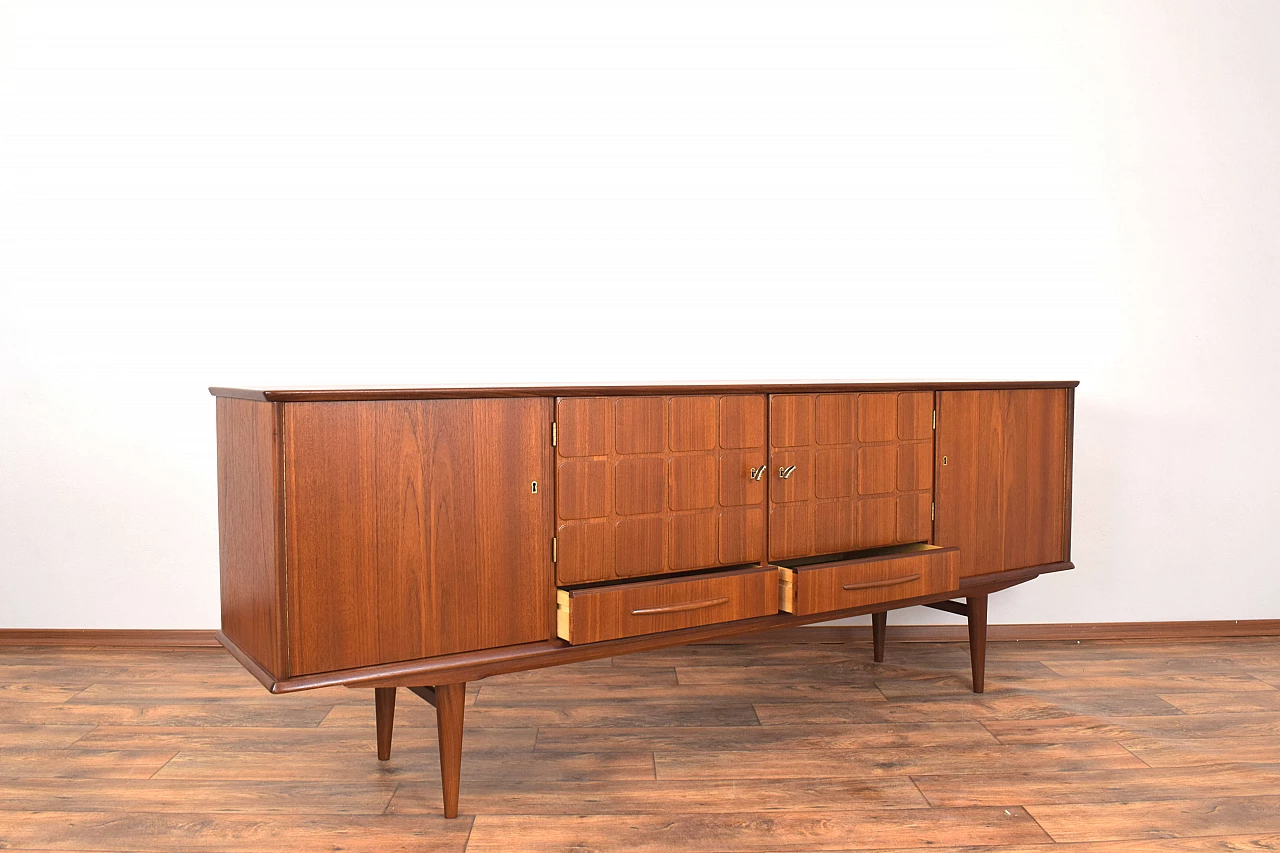 Norwegian teak sideboard in the style of Gustav Bahus, 1960s 5