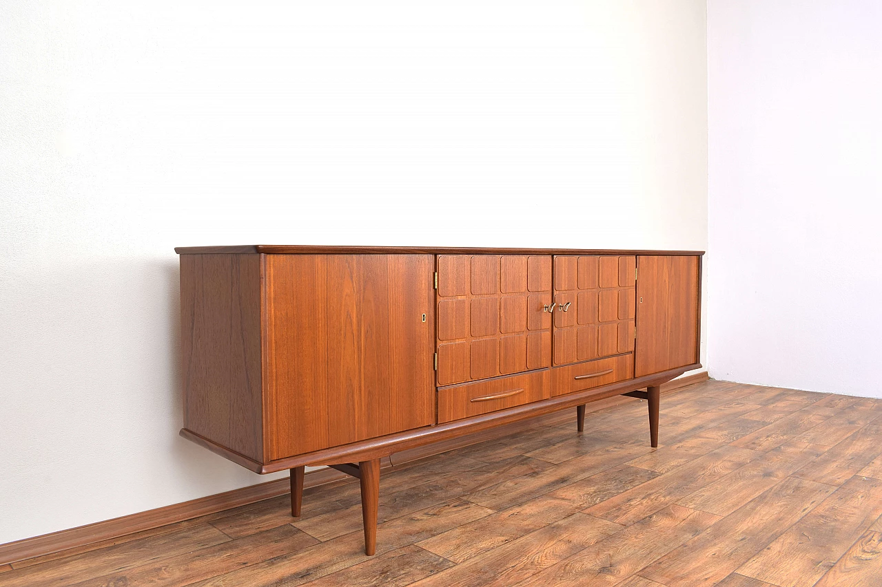 Norwegian teak sideboard in the style of Gustav Bahus, 1960s 8