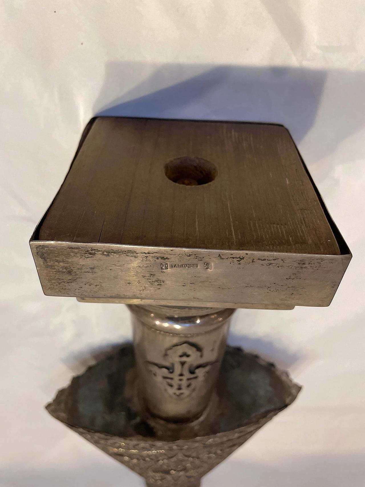 Sculpture of Madonna and Child in chiseled silver by Tarongi, 18th century 7