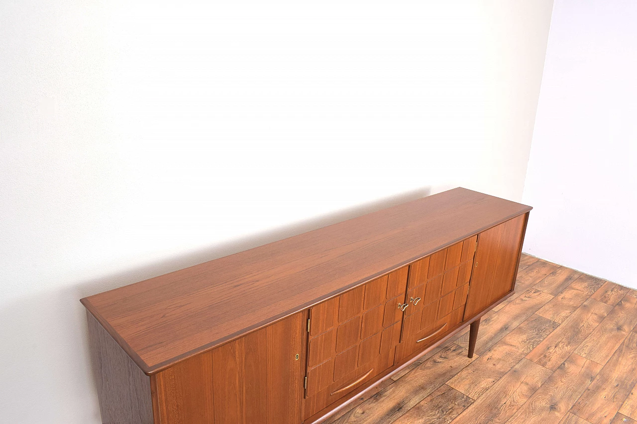 Norwegian teak sideboard in the style of Gustav Bahus, 1960s 14