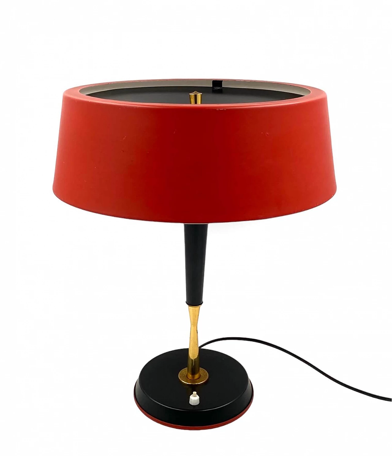 Brass and aluminum table lamp by Oscar Torlasco for Lumi, 1954 9