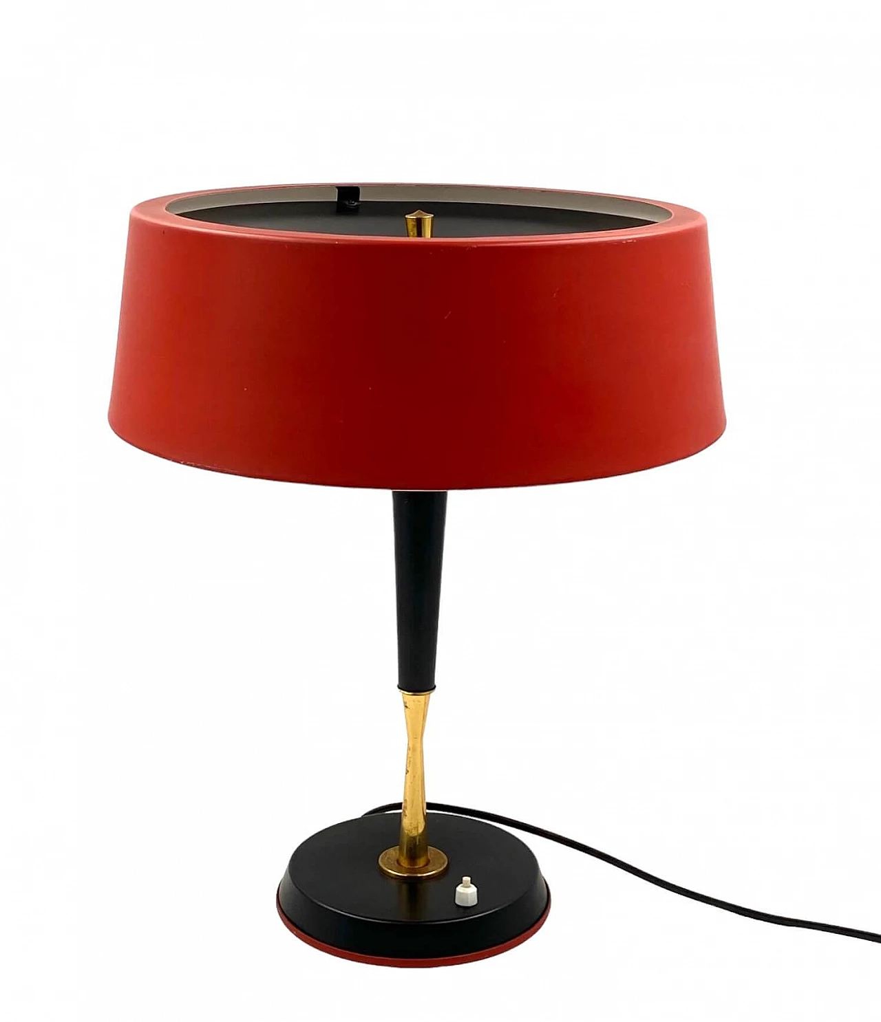 Brass and aluminum table lamp by Oscar Torlasco for Lumi, 1954 16