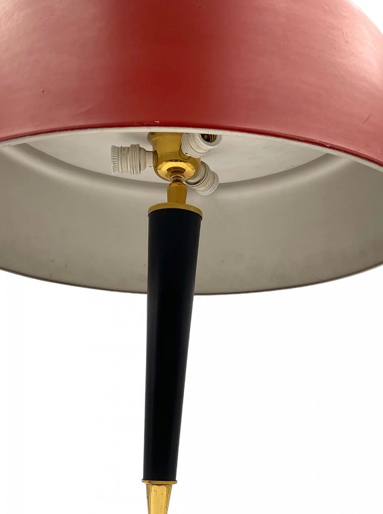 Lampada da tavolo in ottone e alluminio di Oscar Torlasco per Lumi, 1954 23