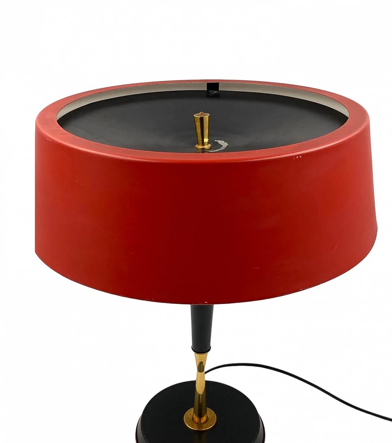 Lampada da tavolo in ottone e alluminio di Oscar Torlasco per Lumi, 1954 24