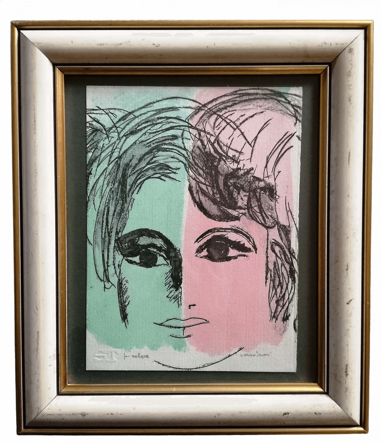 Bruno Cassinari, Modella, litografia a colori, 1969 10