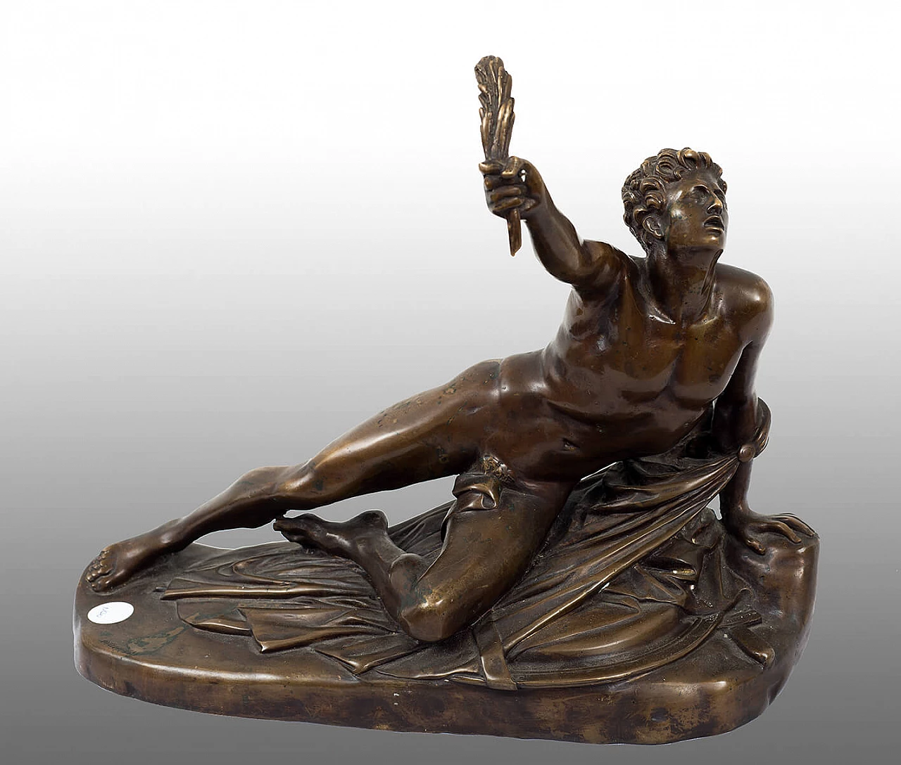 Moureau, Philippides, bronze sculpture, 19th century 1