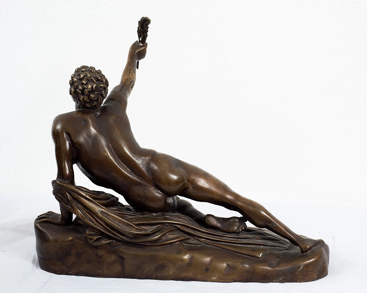 Moureau, Filippide, scultura in bronzo, '800 3