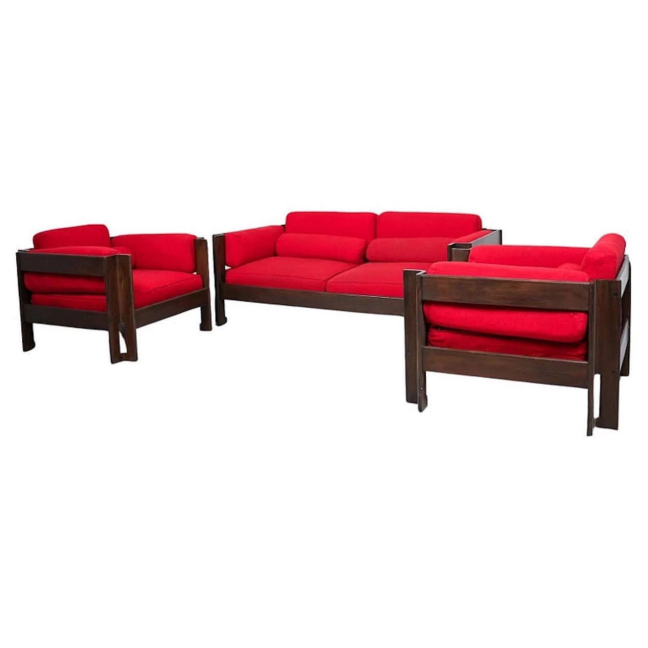 Zelda sofa and pair of armchairs by Sergio Asti for Poltronova, 1970s 1