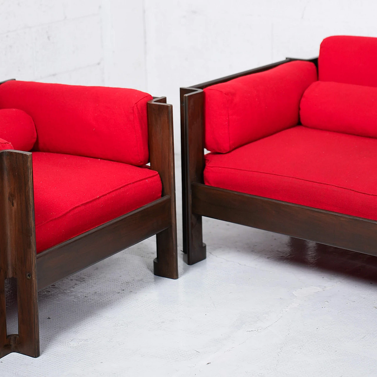 Zelda sofa and pair of armchairs by Sergio Asti for Poltronova, 1970s 3