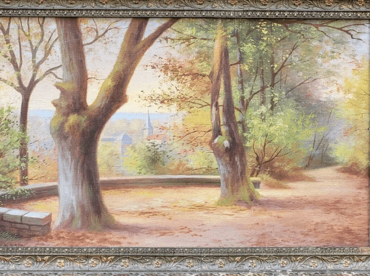 The path along the river, oil on canvas, 1940s 4