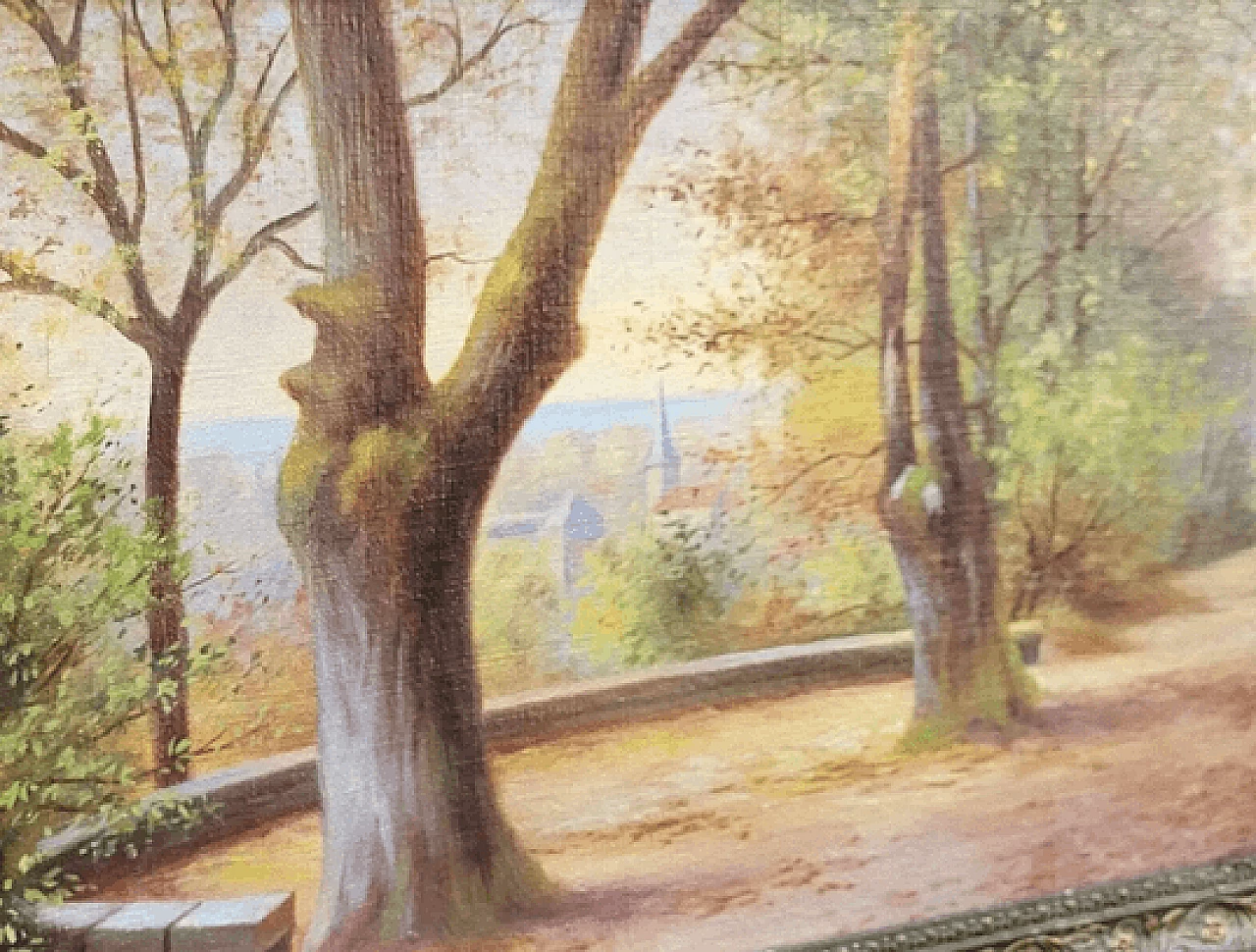 The path along the river, oil on canvas, 1940s 5
