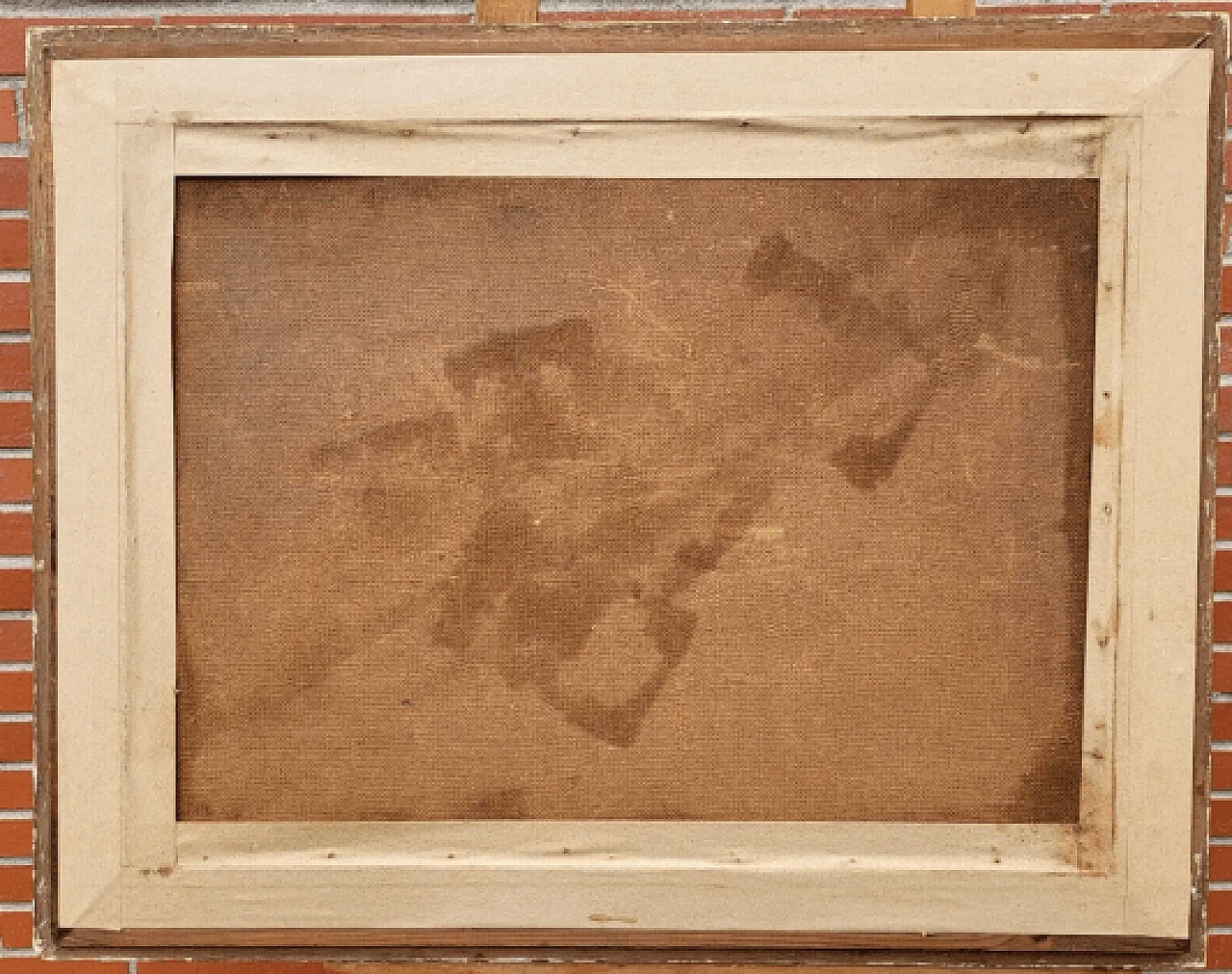 Paesaggio della Scuola della Riviera, olio su masonite di Henri Edouard Bargin, metà '900 4