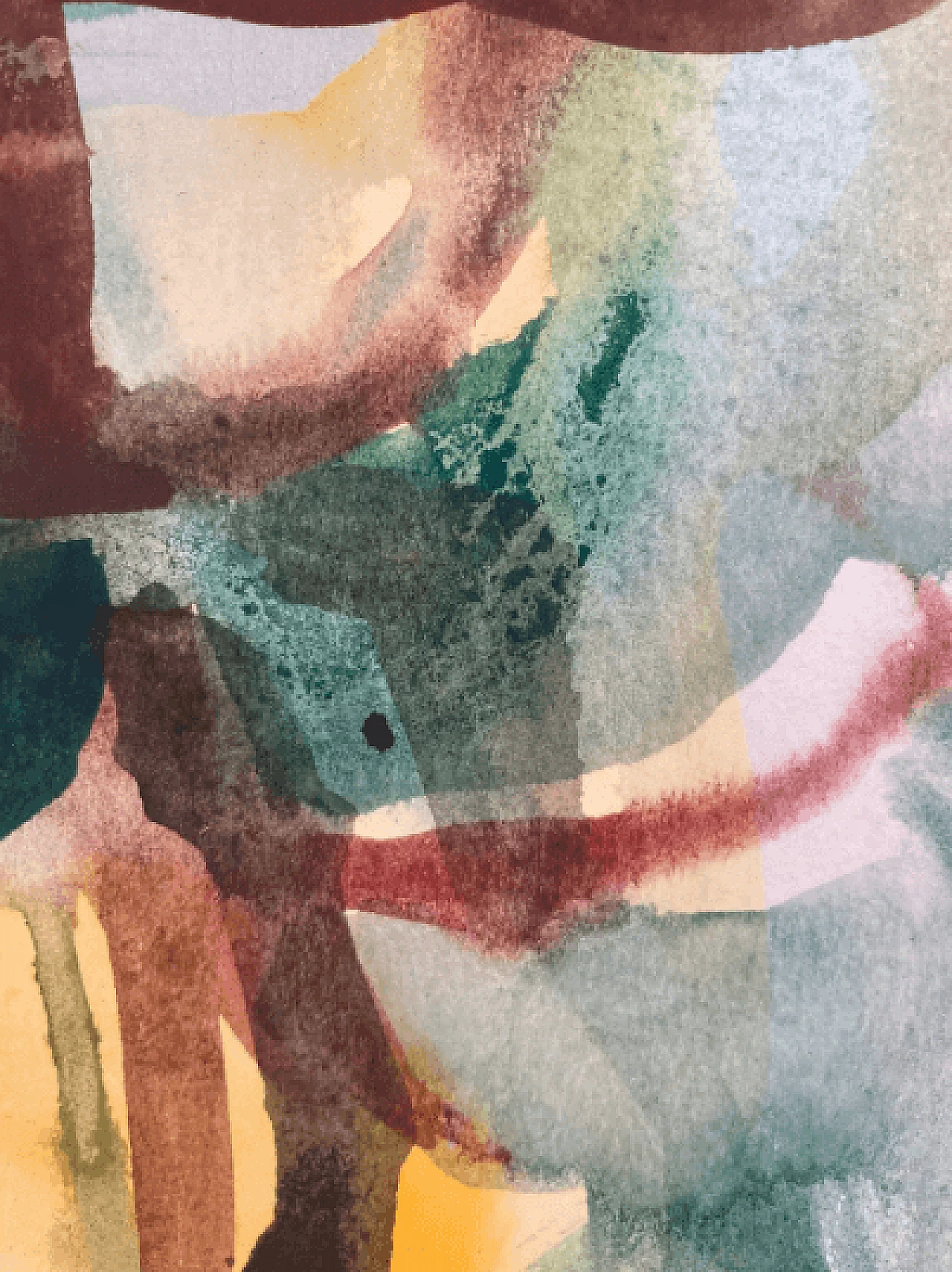 Abstract painting, oil on canvas, late 20th century 3